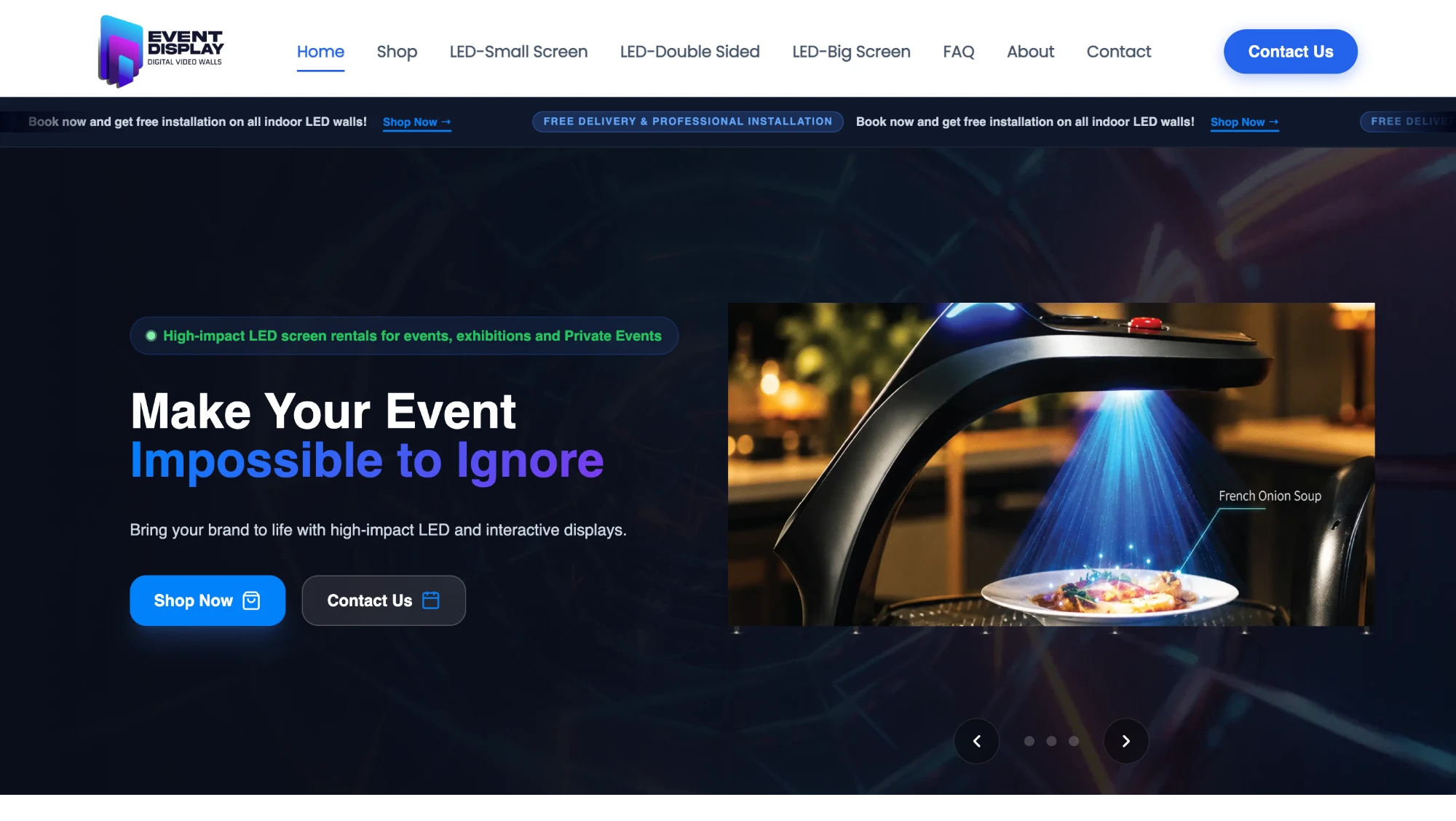 Event Display website