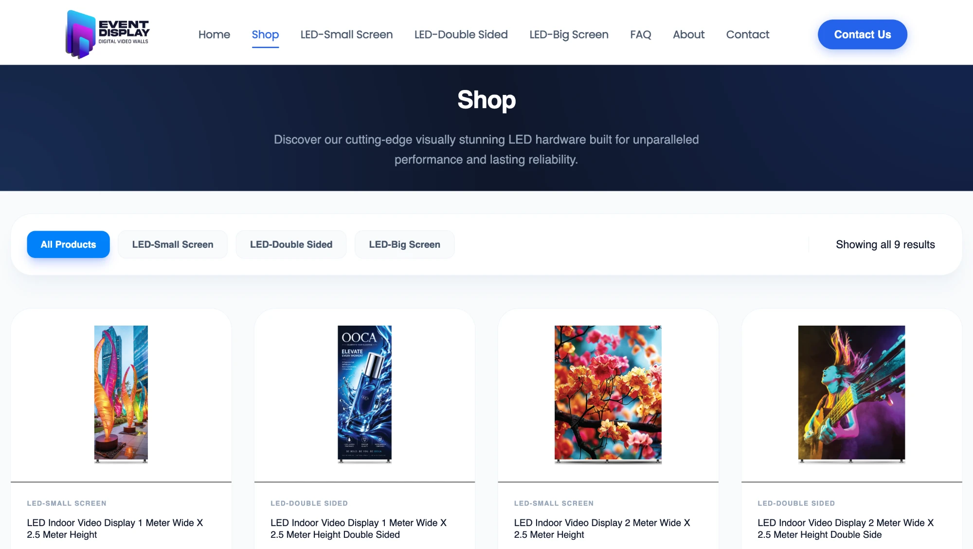 Event Display — Shop