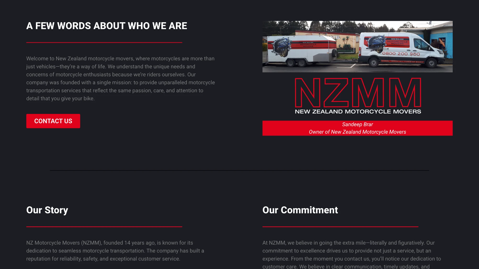 NZ Motorcycle Movers — About