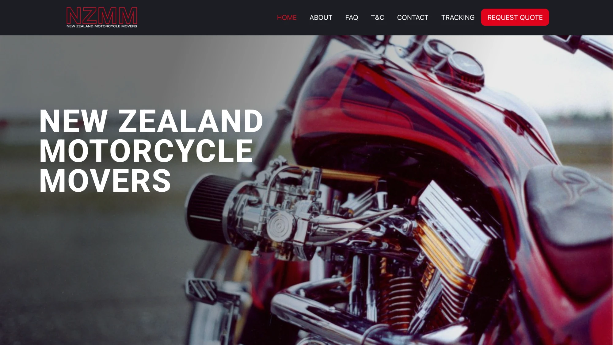NZ Motorcycle Movers website