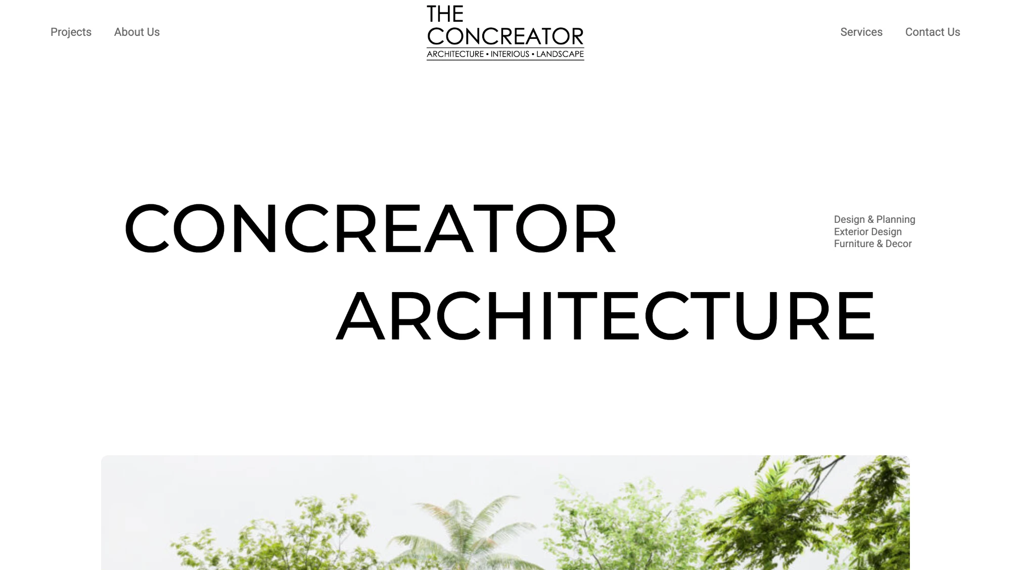 The Concreator website