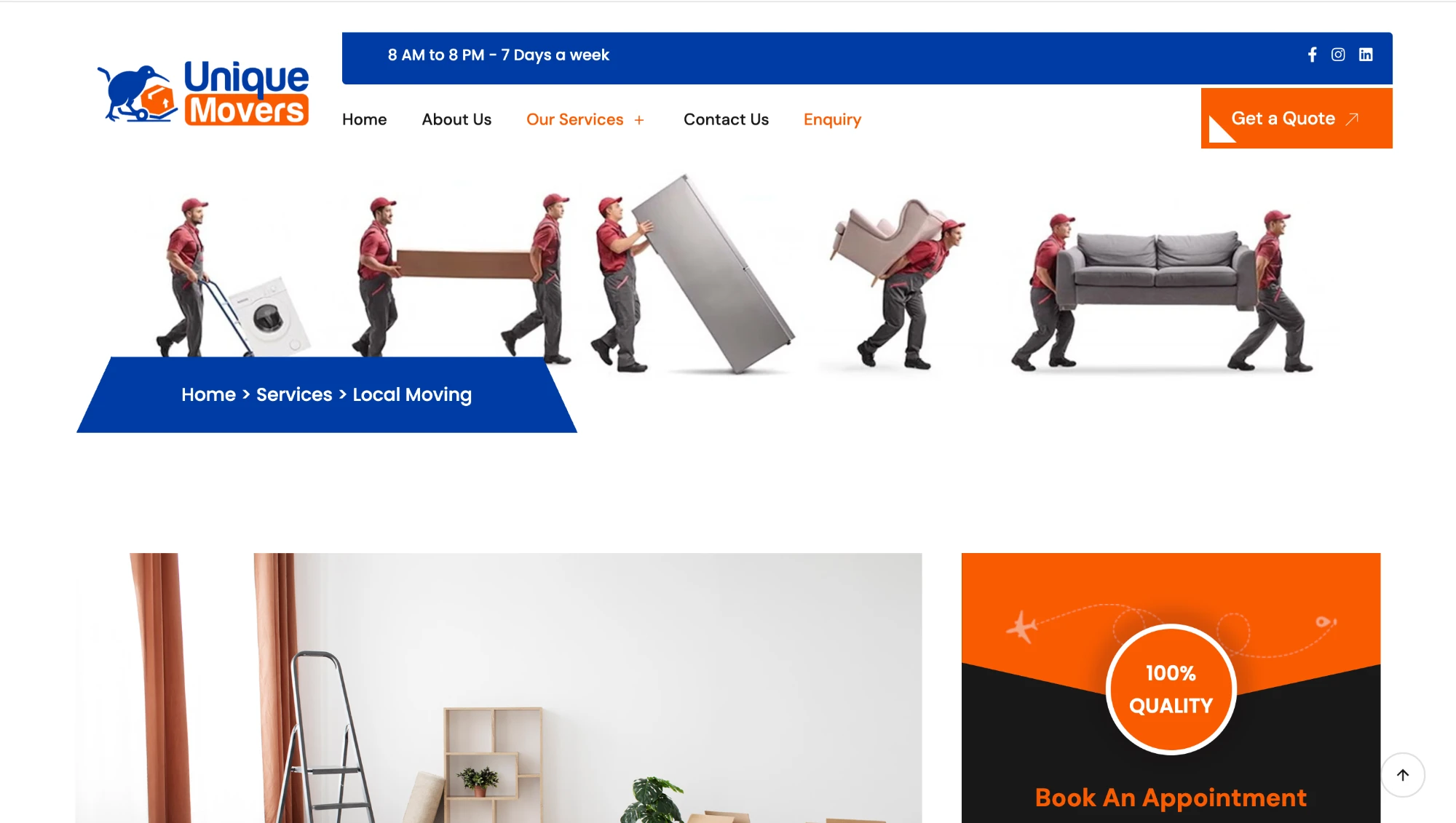 Unique Movers — Service Page